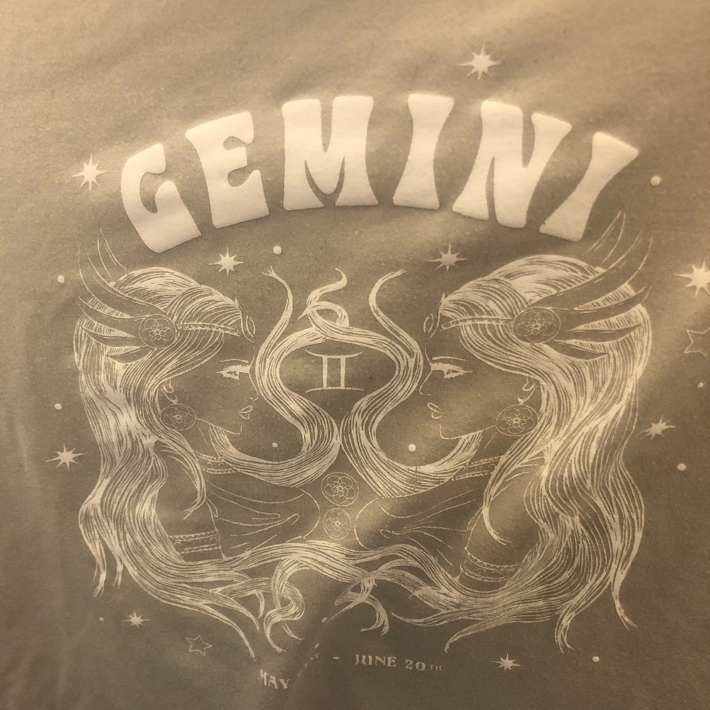Cropped ringer Gemini top